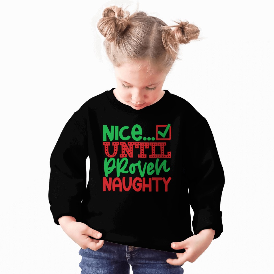 Festive Holiday Cheat Sheet Typography Sweatshirts