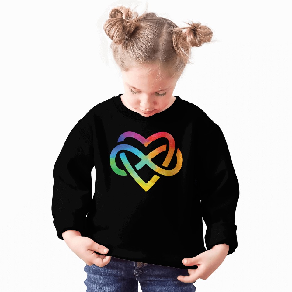 Forever Loved Rainbow Pride Infinite Symbol Sweatshirts
