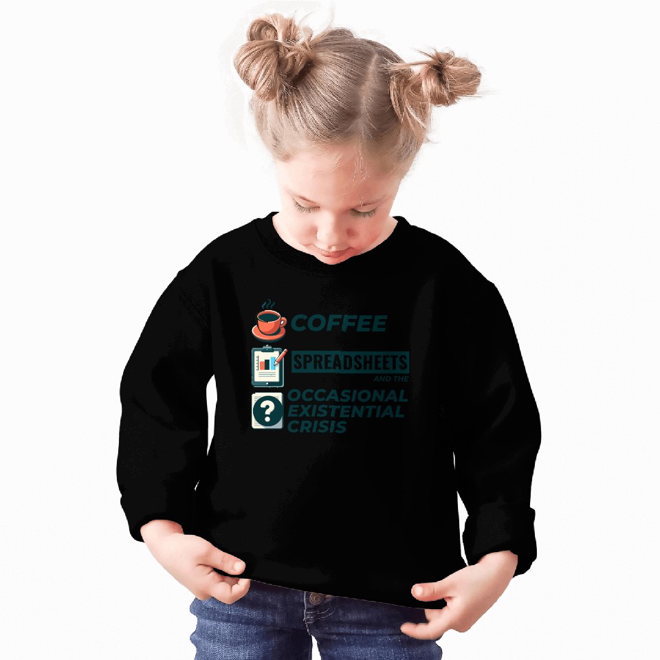 Accountant Bookkeeping Coffee Spreadsheets Funny Sweatshirts
