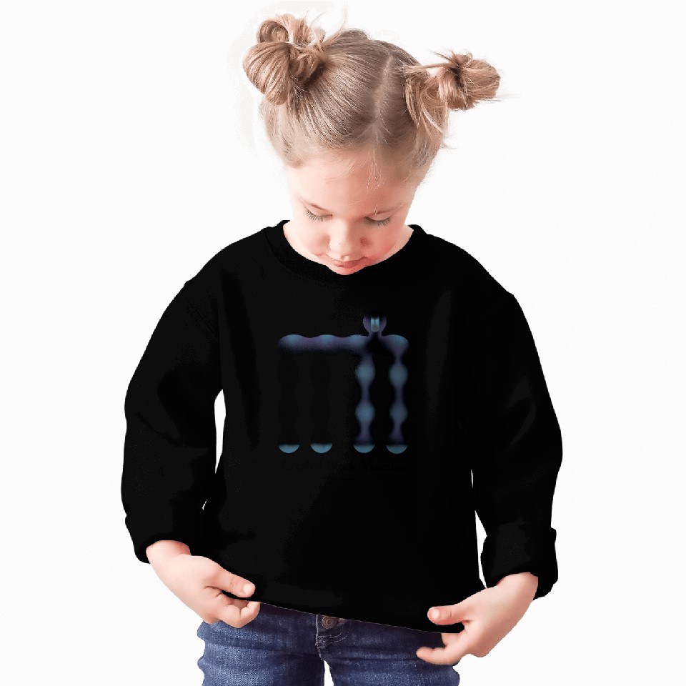 Bold monkey print "Crested Black Macaque" Sweatshirts