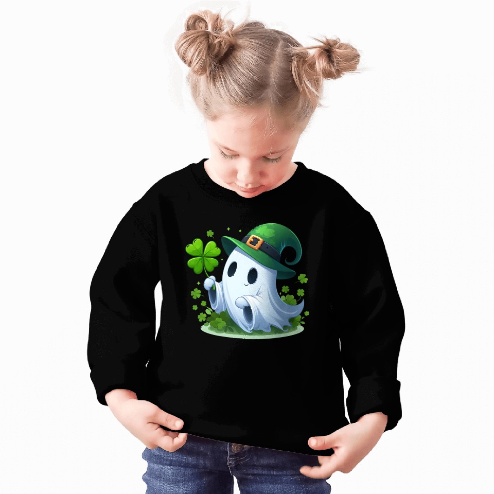 St. Patrick's Day Ghostly Charm Sweatshirts