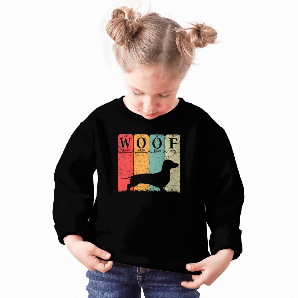 Dachshund Dog Periodic Table Elements Dog Lover Sweatshirts