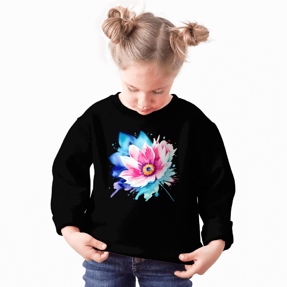 Color Splash: pink flower Sweatshirts