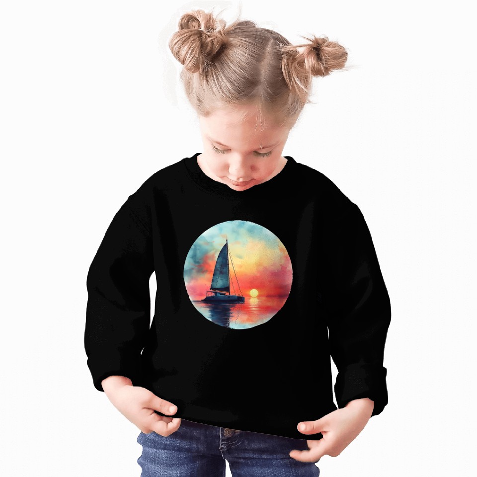 Sunset Sails - Catamaran Sailing Sweatshirts
