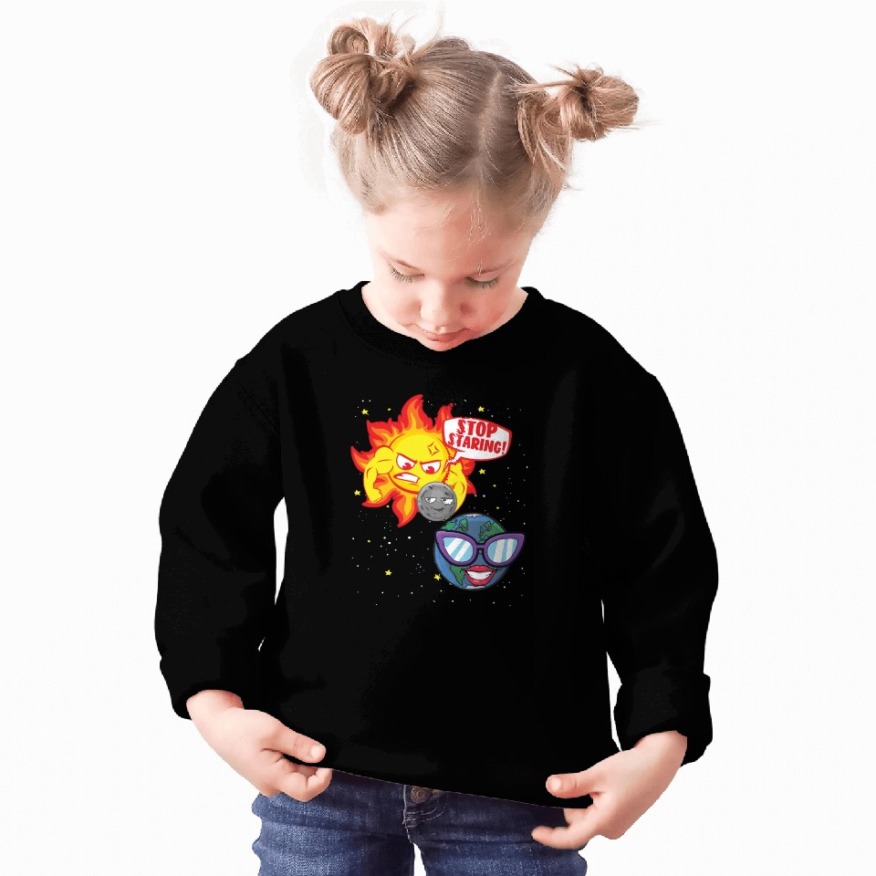 Total Solar Eclipse Stop Staring 4.08.24 Eclipsest Sweatshirts