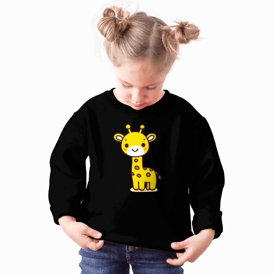Friendly Stick Figure Giraffe Sweatshirts