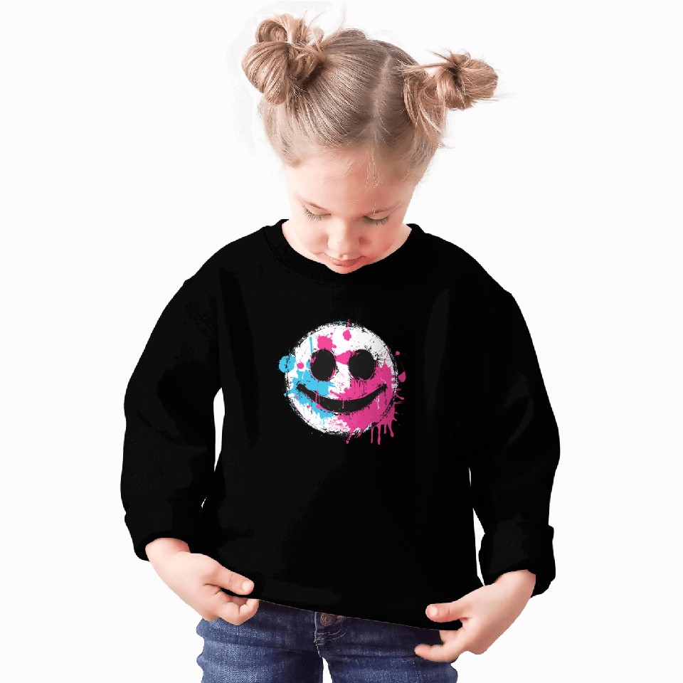 Graffiti Smiley Face - Urban Street Art Sweatshirts