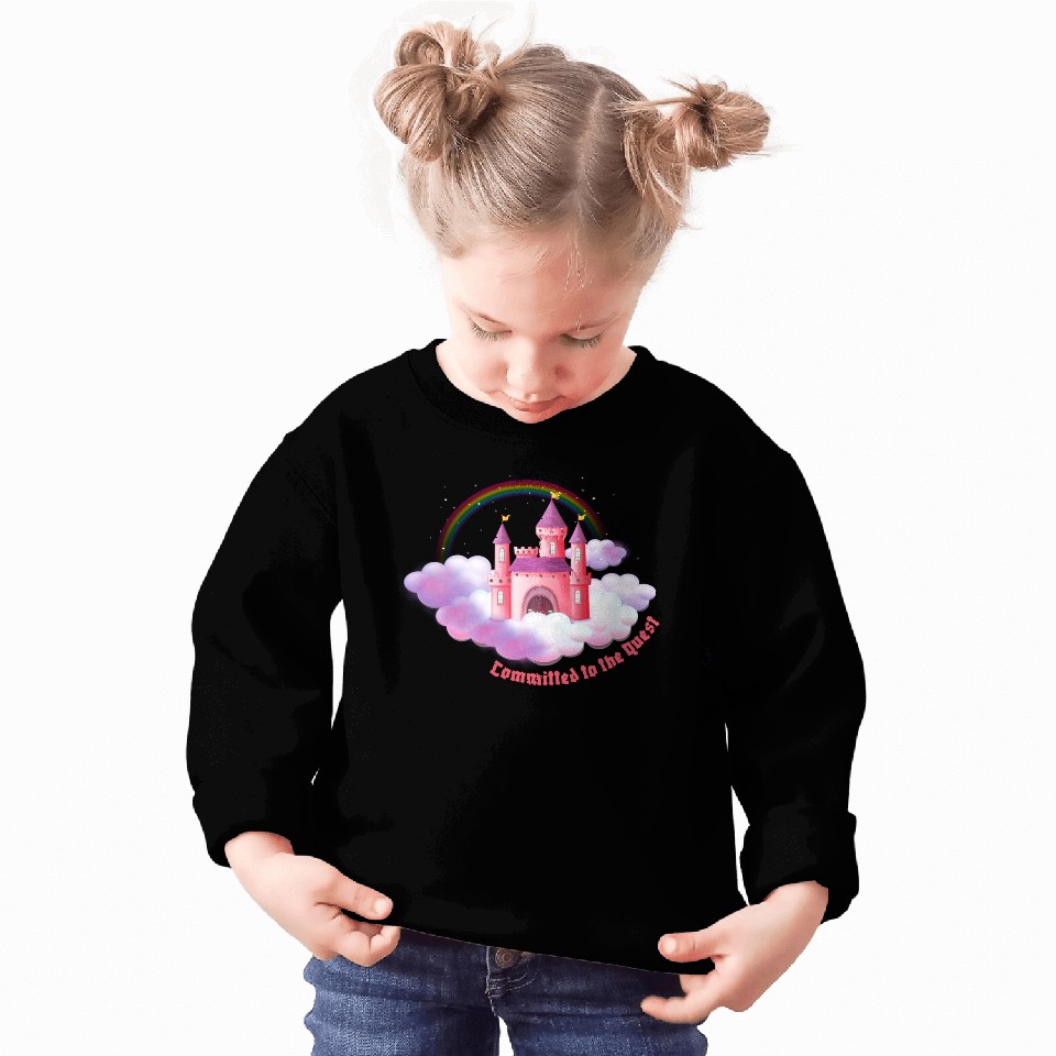 Committed to the Quest Castle Design Sweatshirts