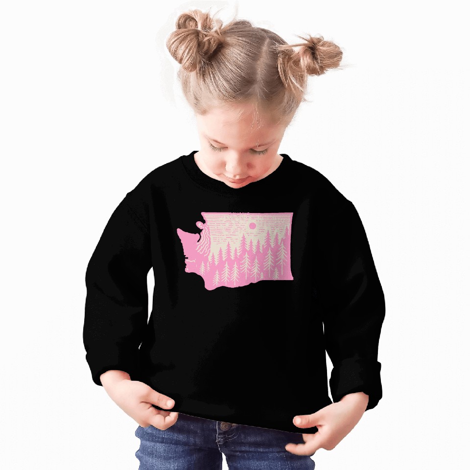 Washington DC Wild Outline State Sweatshirts