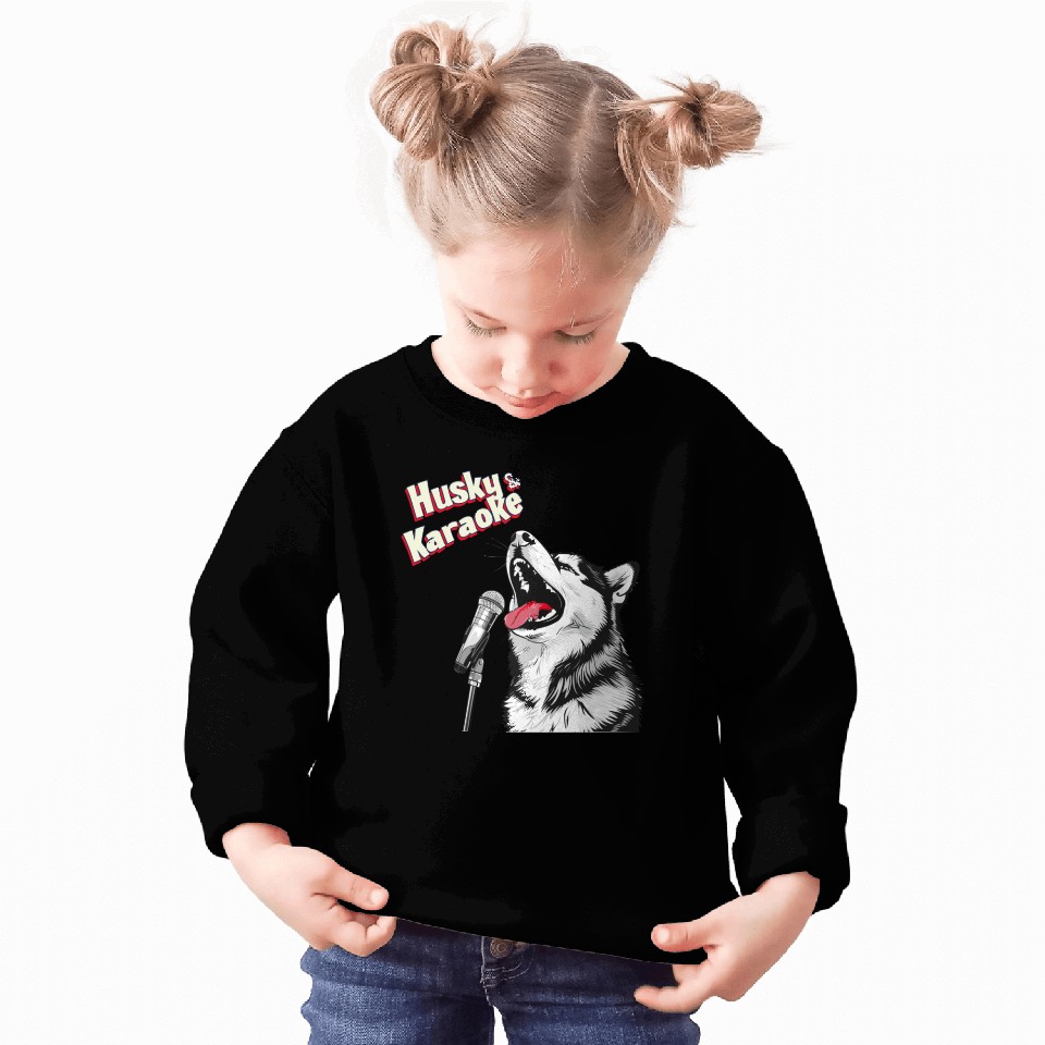 Husky & Karaoke Dog Husky Lover Sweatshirts