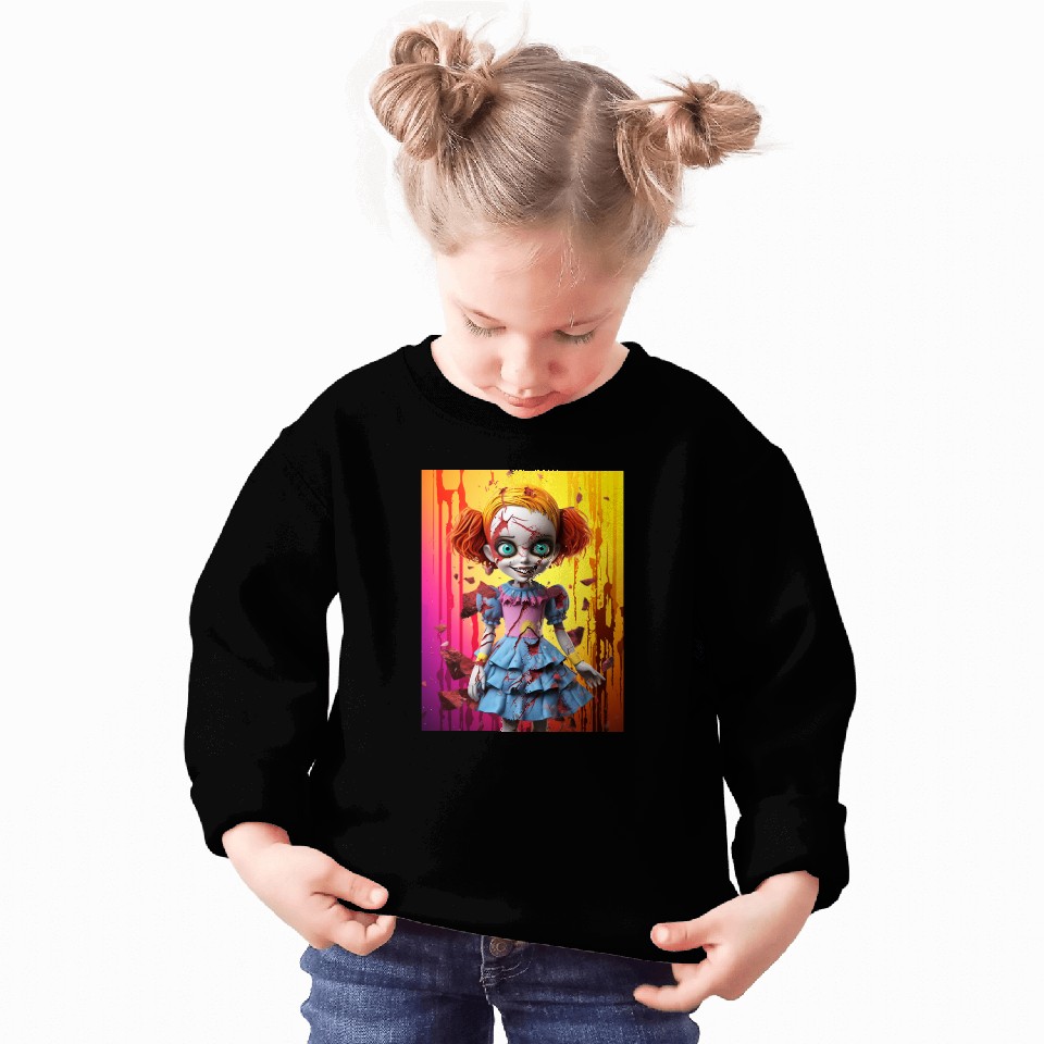 Horror Doll embrace the fear Sweatshirts
