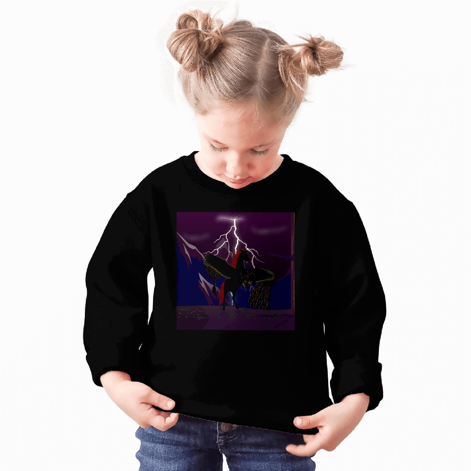 Pegasus Storm at Night Sweatshirts