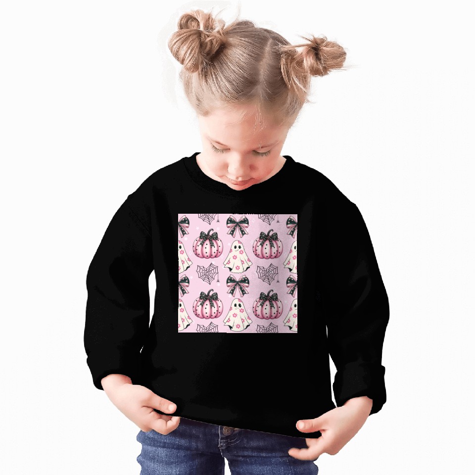 Cute Pink Halloween Pattern Sweatshirts