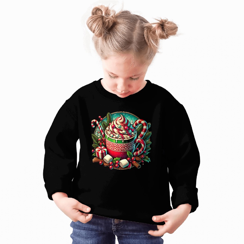 Festive Hot Cocoa Christmas Delight Sweatshirts