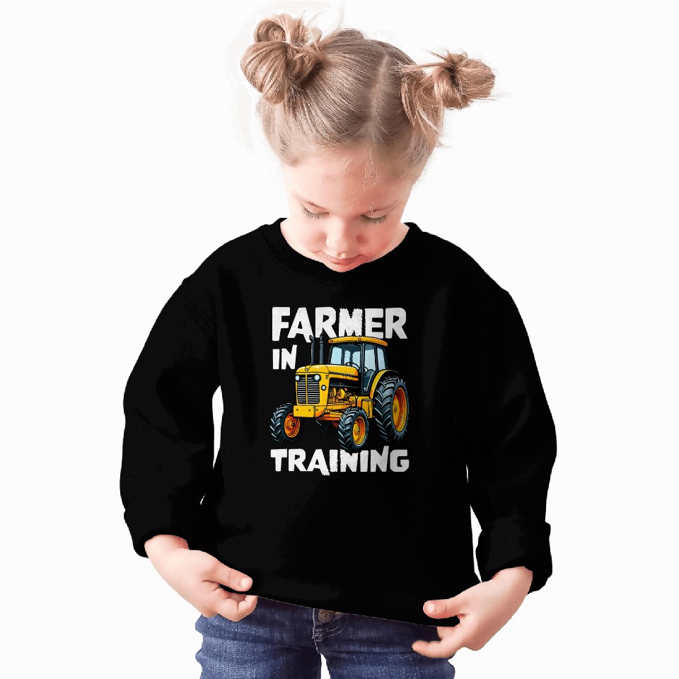 Farmer in Training Farming Tractor Lover Sweatshirts