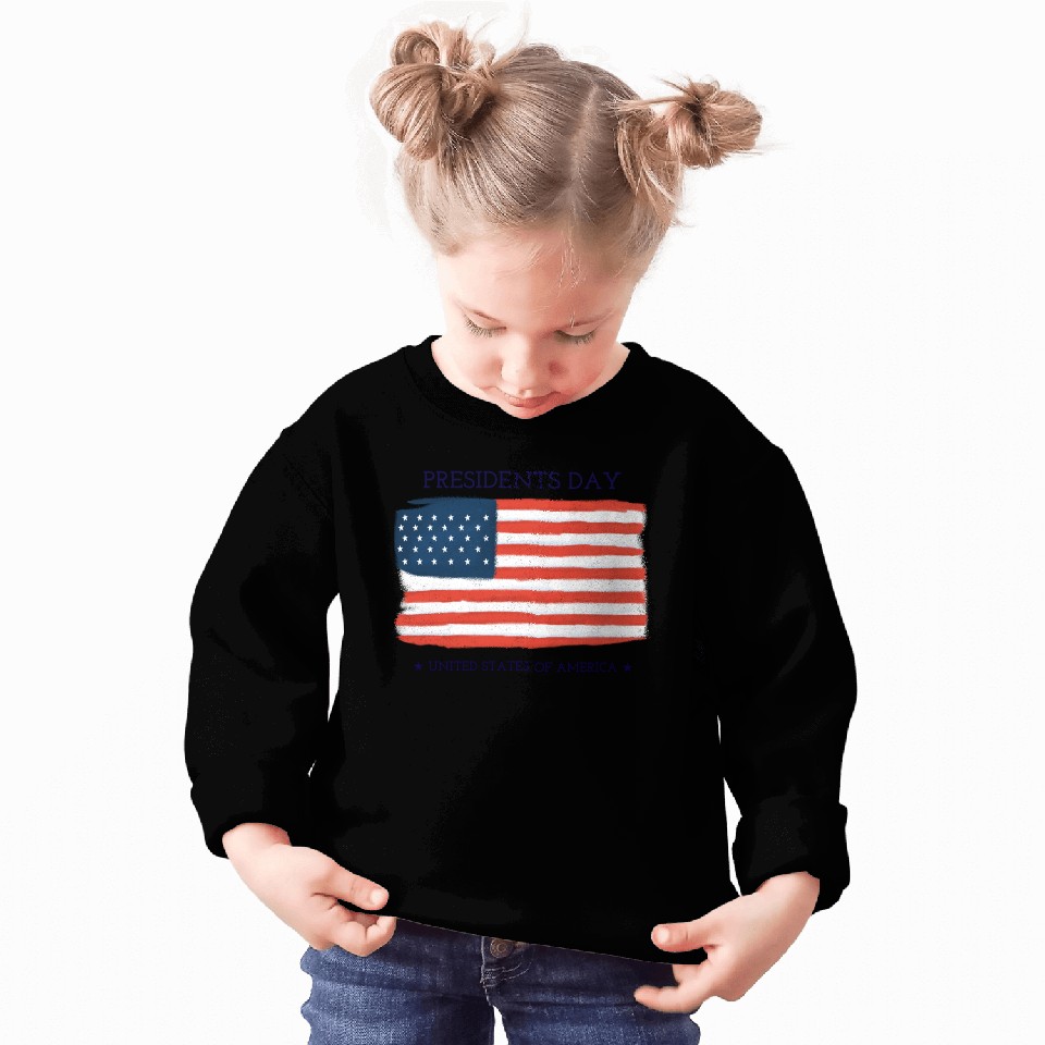 US flag.Presidents Day Sweatshirts