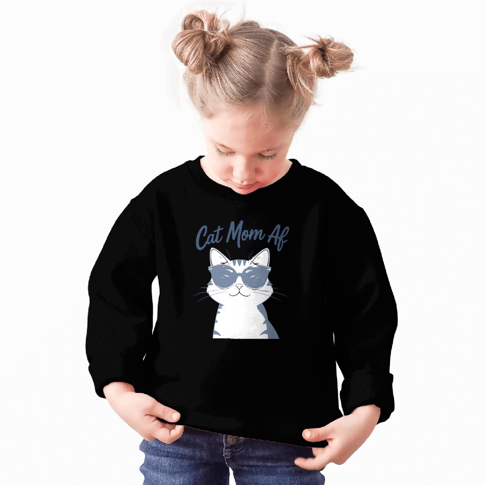 Funny Cat Mom Club Sunglasses Sweatshirts