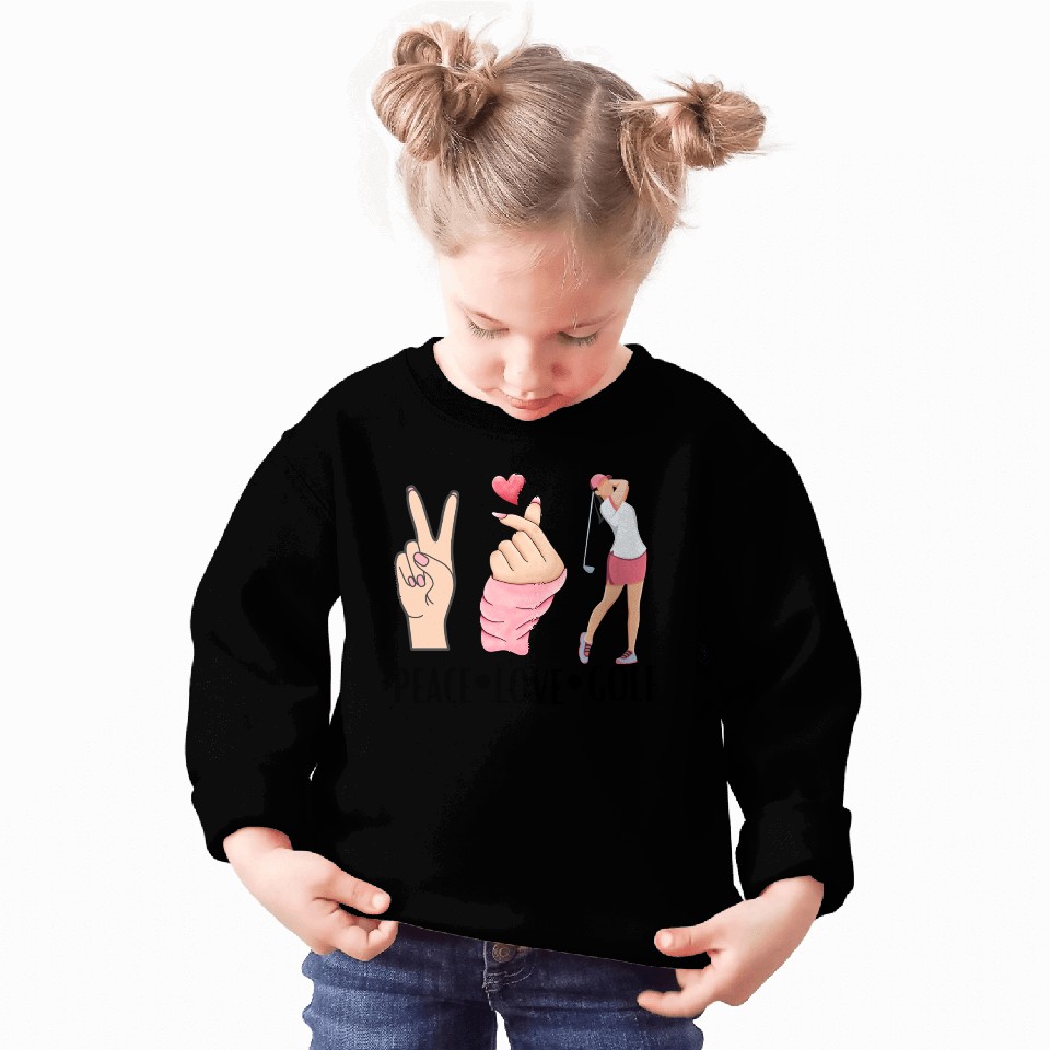 peace love golf Sweatshirts
