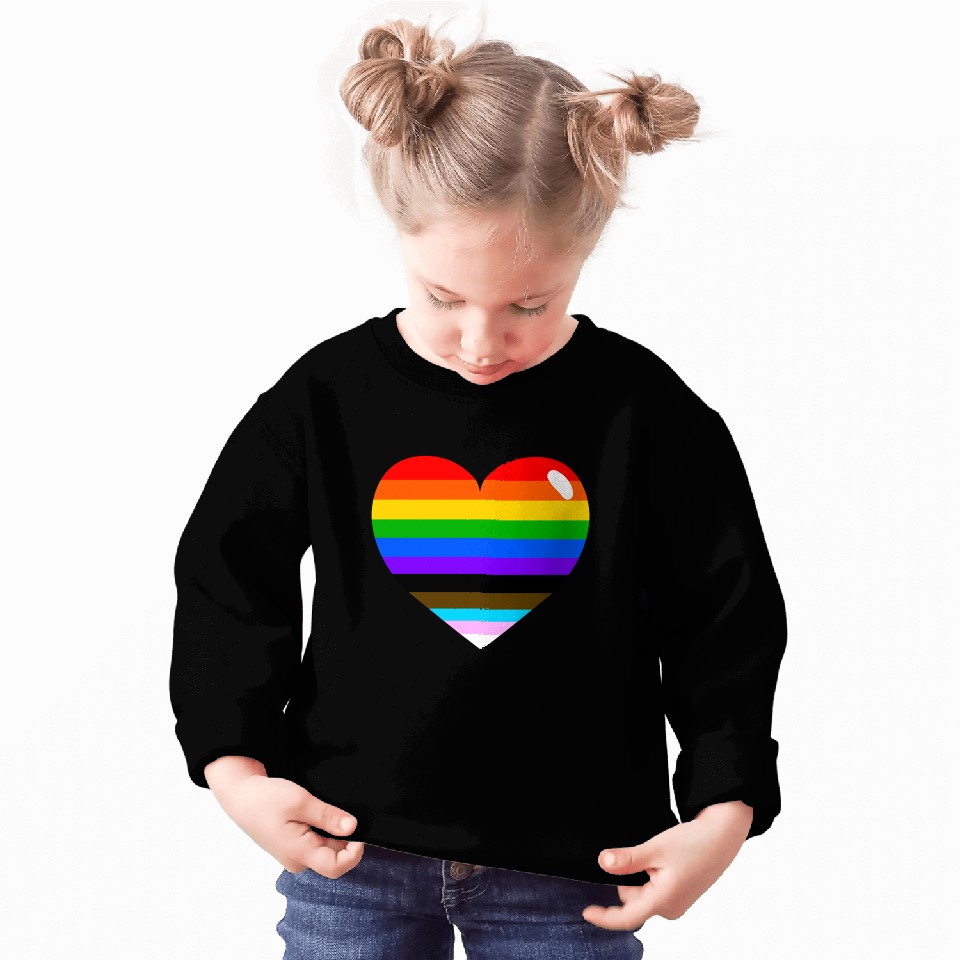 LGBTQ+/Pride/Progress Heart Sweatshirts