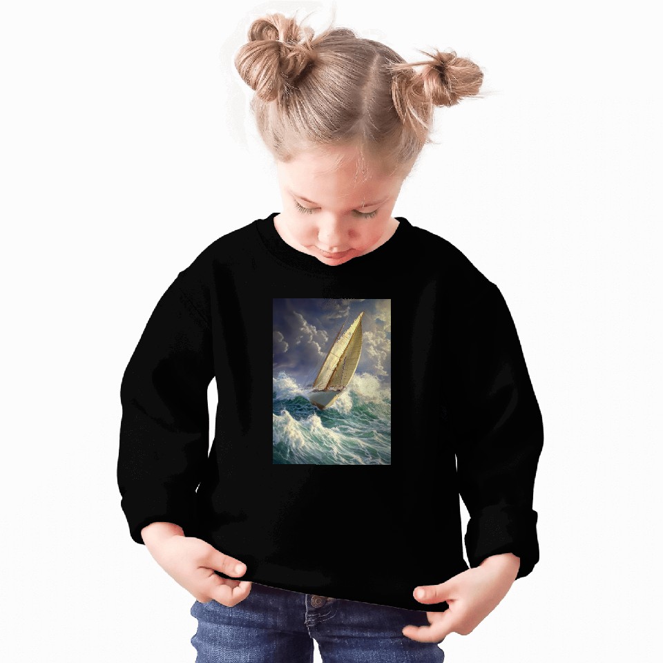 Wild Sailing Through the Storm Sweatshirts