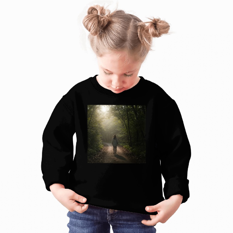 Enchanted Forest Path Illustration Sweatshirts