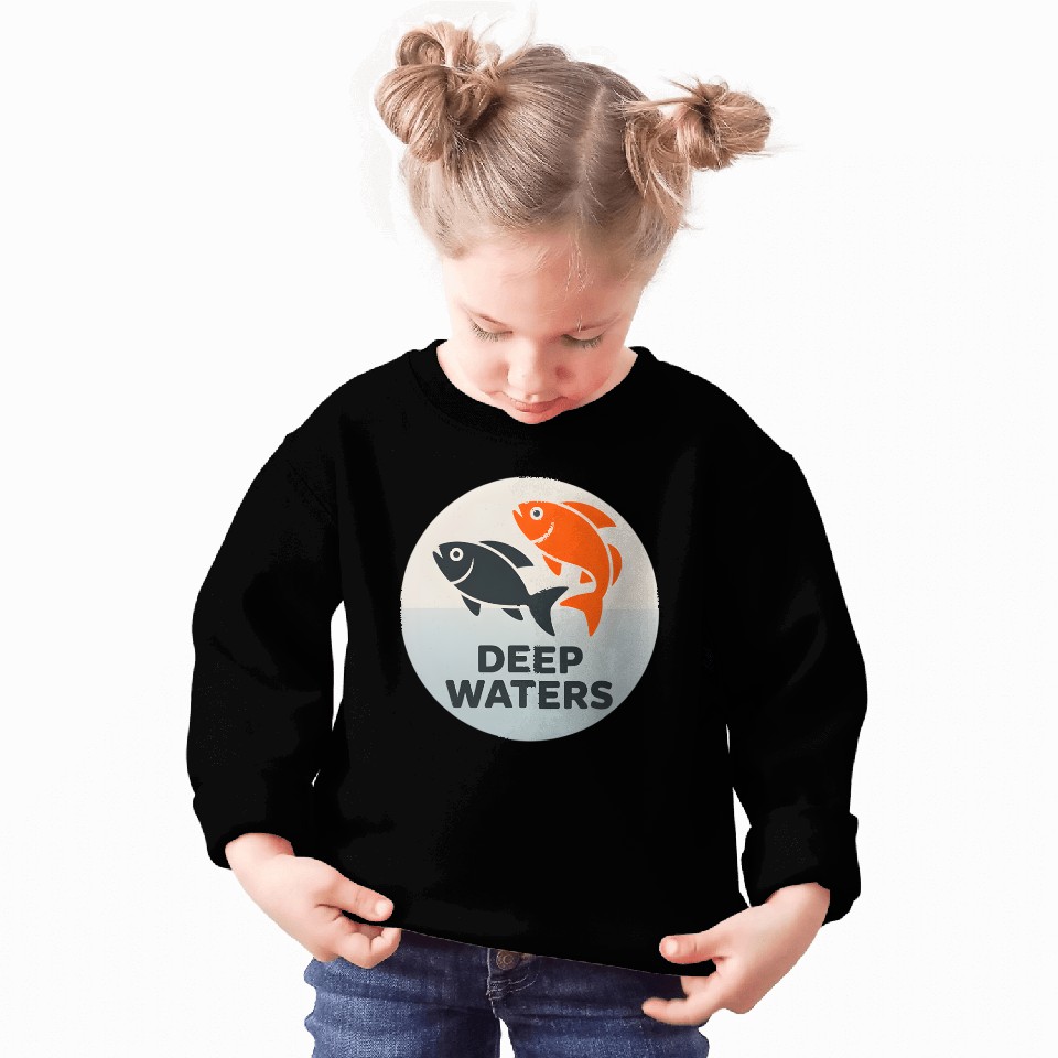Deep Waters Fish Motif Design Sweatshirts