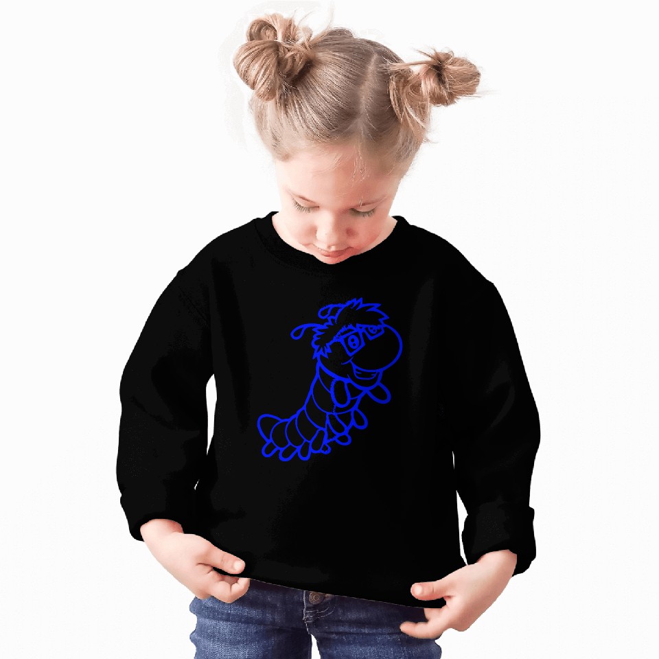 Nerd Caterpillar Intelligent Geek Worm Glasses Fun Sweatshirts