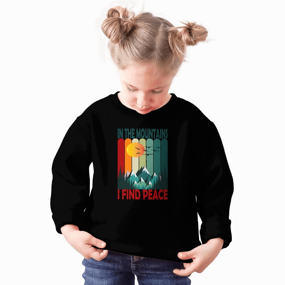 Mountain Sunset Peaceful Scene Sweatshirts