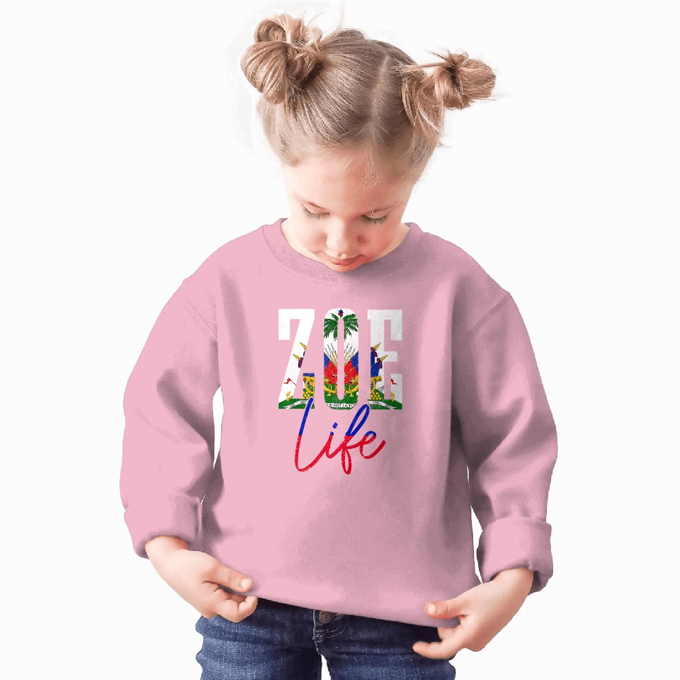 Haiti Flag Zoe Haitian Life Pride Sweatshirt