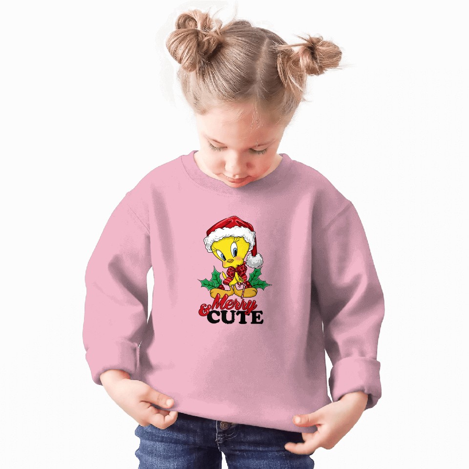Tweety Bird Sweatshirt Looney Tunes Christmas Tweety Bird Merry & Cute