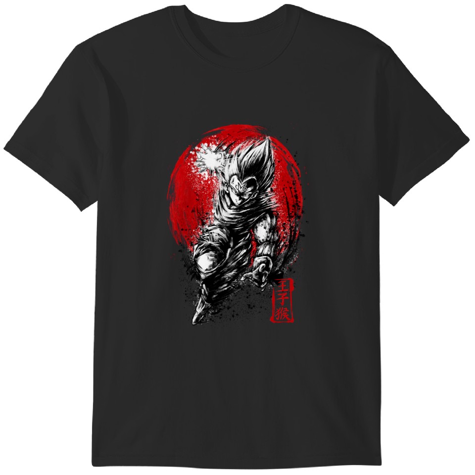 Japanese Style T Shirts Men S 2026.Men's S Black Majin Vegeta Japanese Style T-Shirts