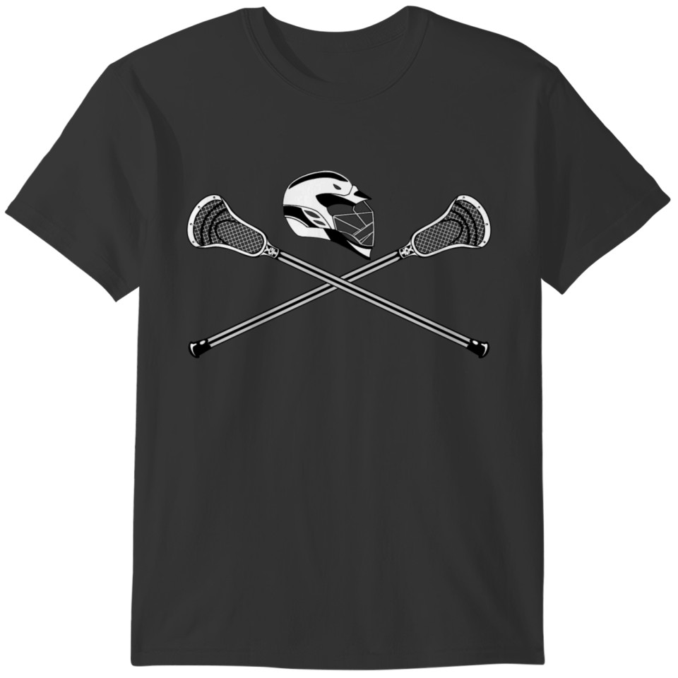 Lacrosse Sticks & Helm White T-shirt