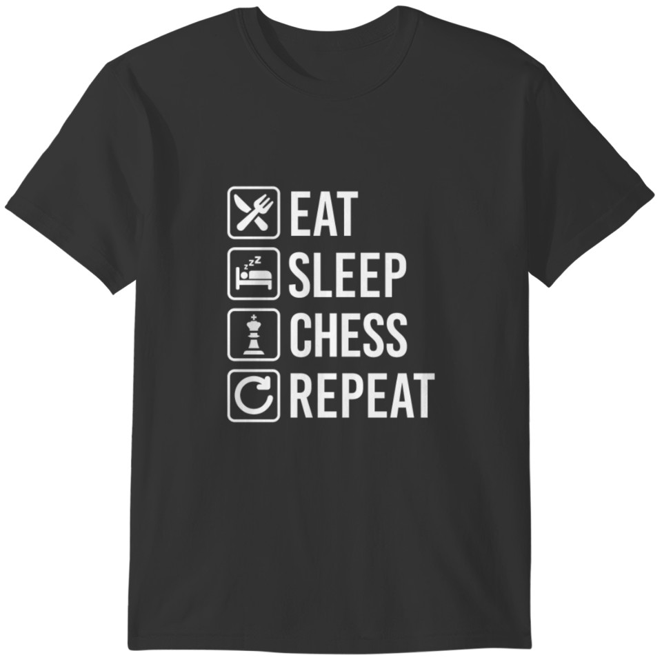 Chess Eat Sleep Repeat T-shirt