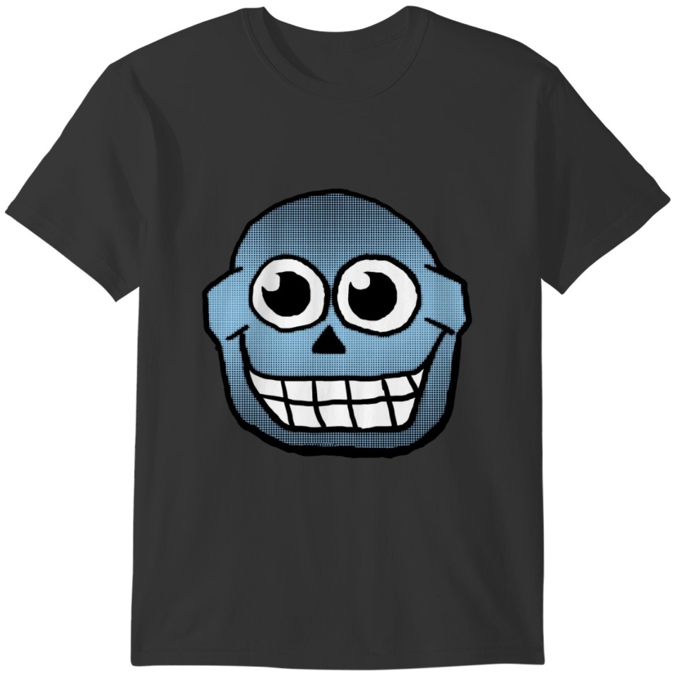 Blue skull T-shirt
