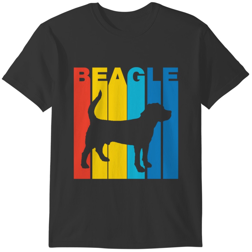 Vintage Beagle Silhouette Cool Dog Owner Shirt T-shirt