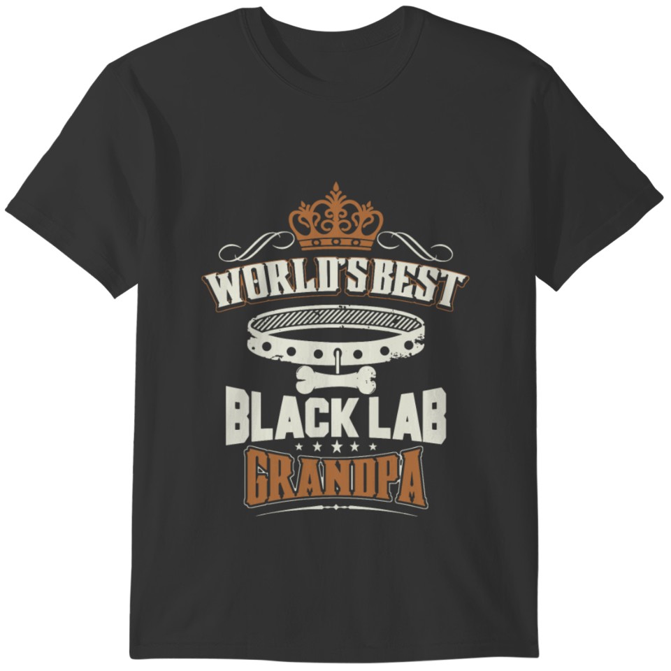 World's Best Black Lab Grandpa T-Shirt T-shirt