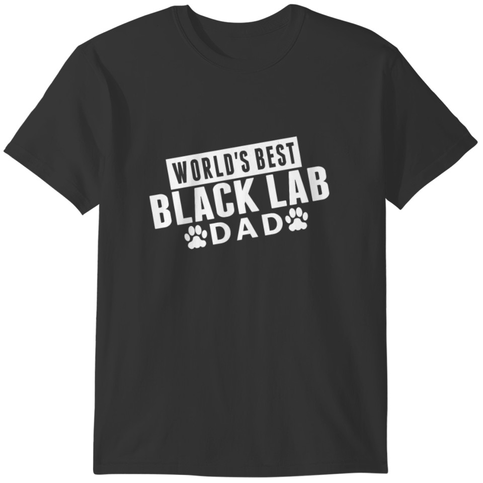 World's Best Black Lab Dad T-shirt