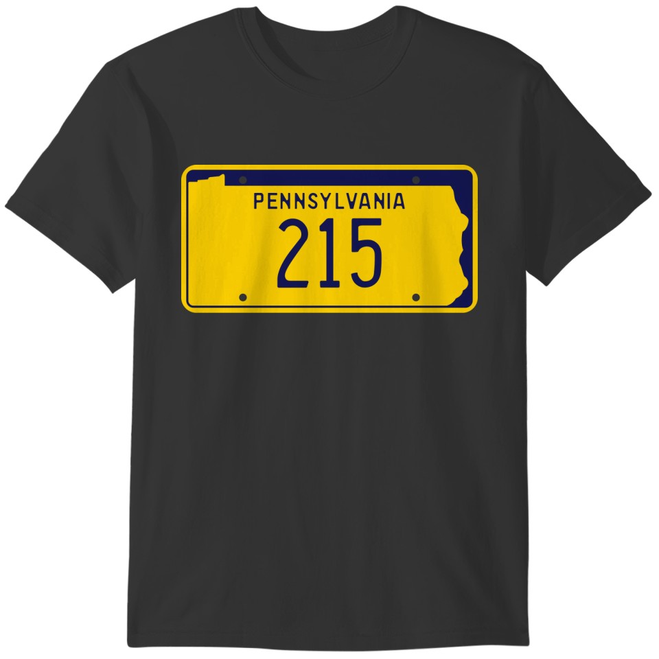 Retro Pennsylvania 215 T-shirt