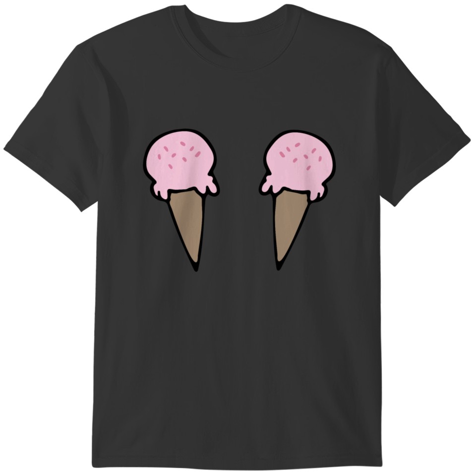pair of ice cream T-shirt
