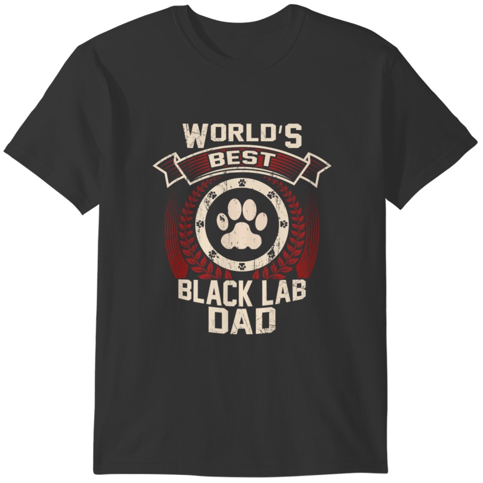 World's Best Black Lab Dad T-shirt