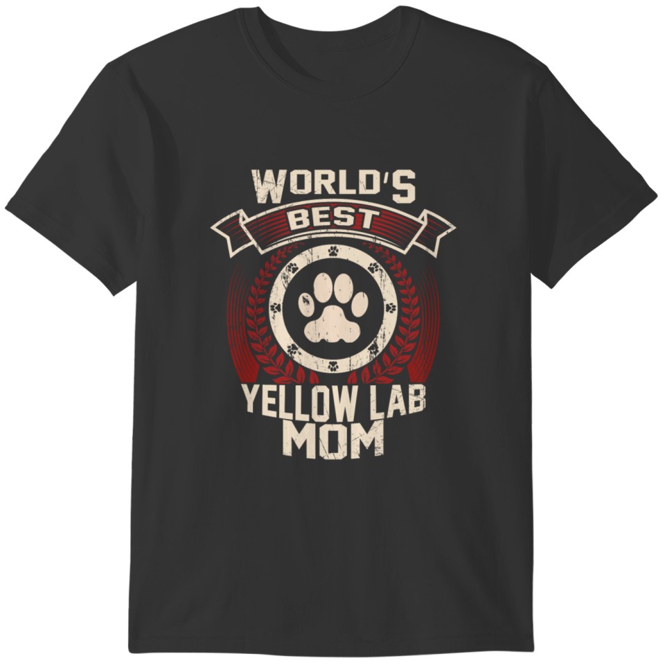 World's Best Yellow Lab Mom T-shirt