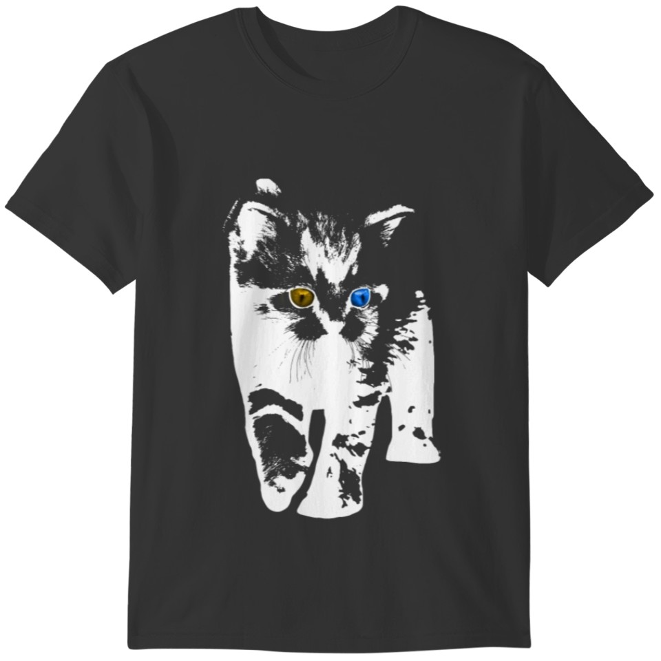 Cat blue and Brown eyes T-shirt