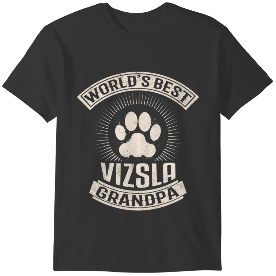 World's Best Vizsla Grandpa T-shirt