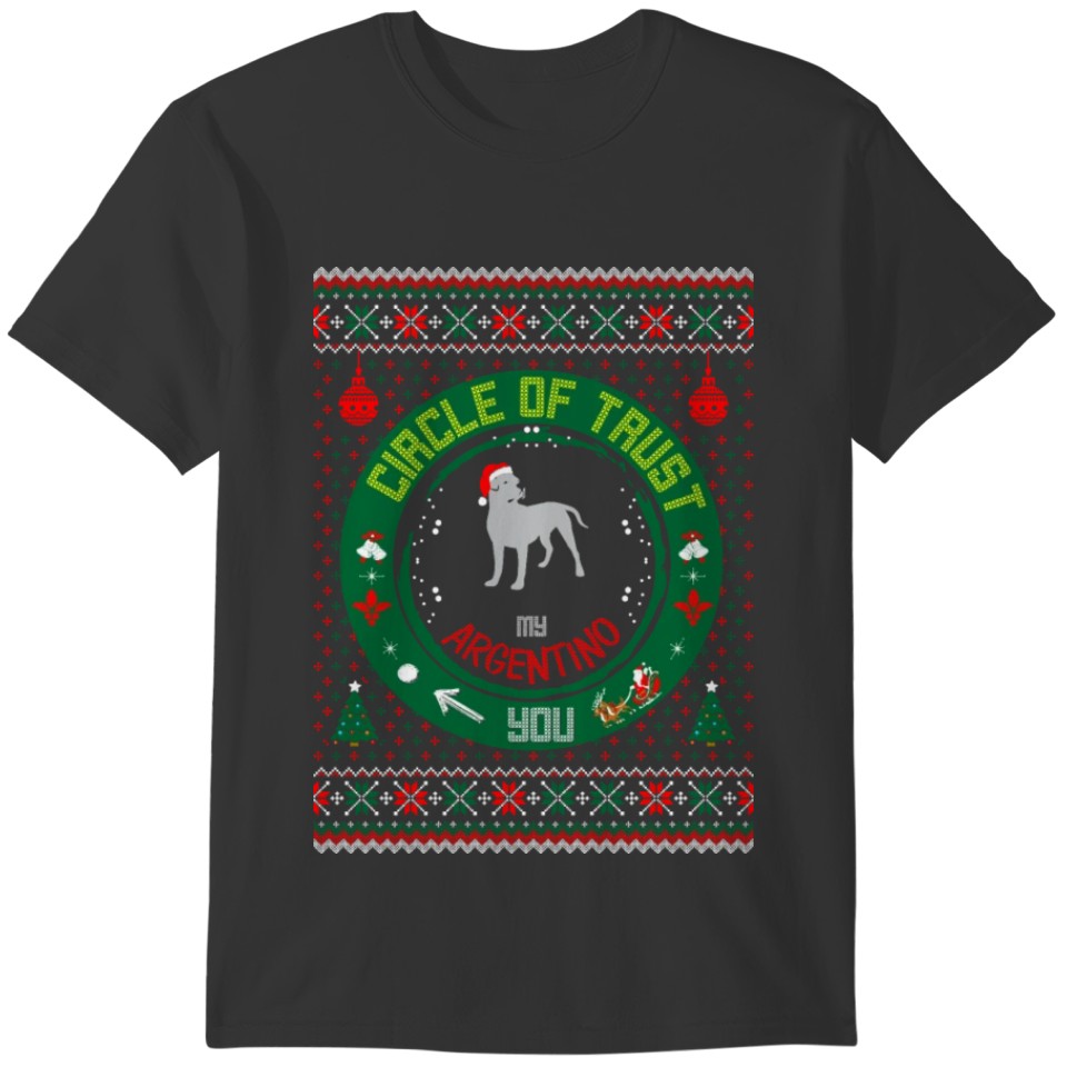 Circle Of Trust Argentino Christmas Ugly Sweater T-shirt