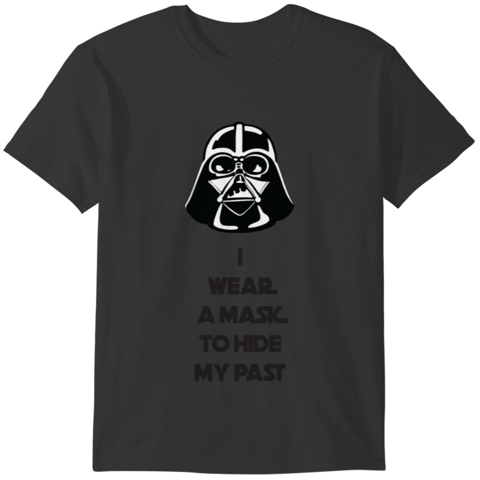 Mask Vader - Black Text T-shirt