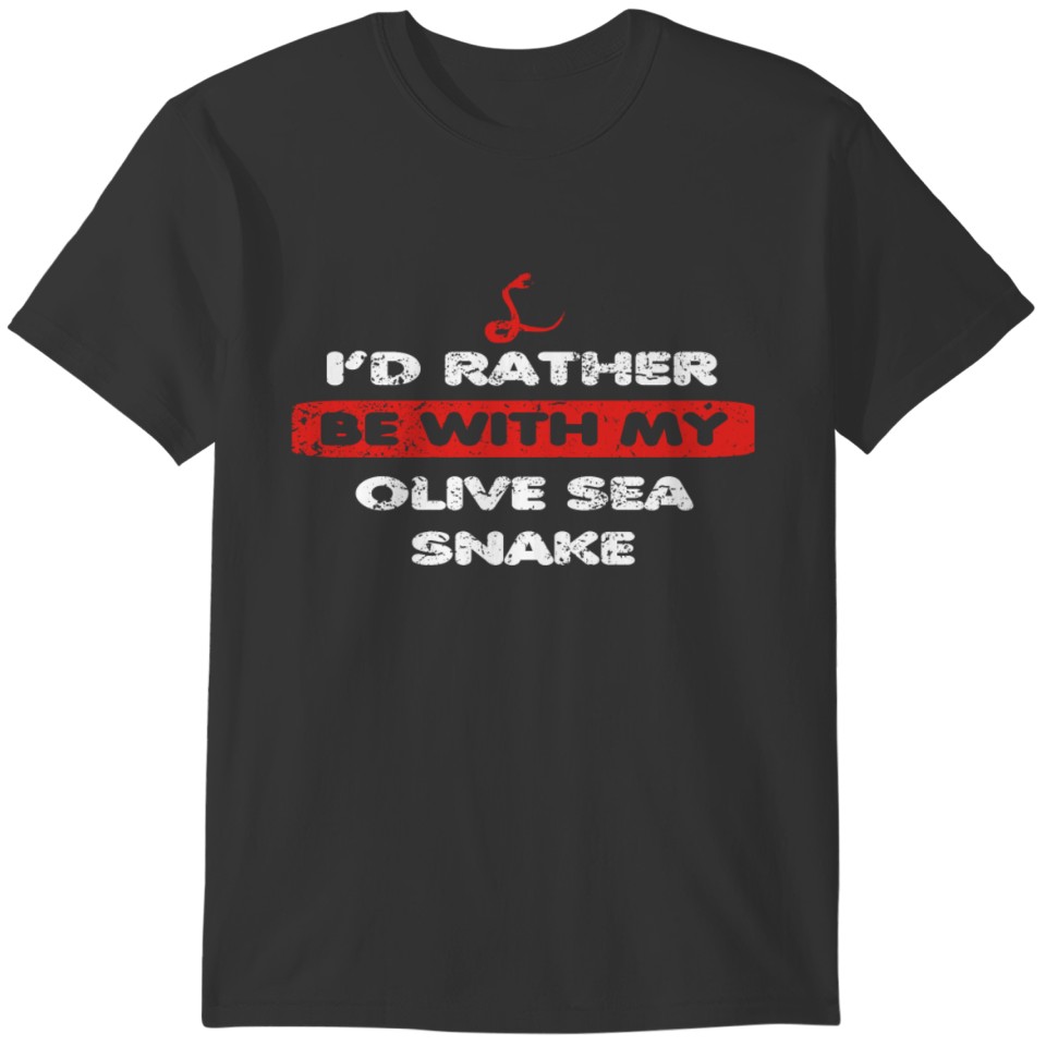 Snake Schlange love rather bei my OLIVE SEA SNAKE T-shirt