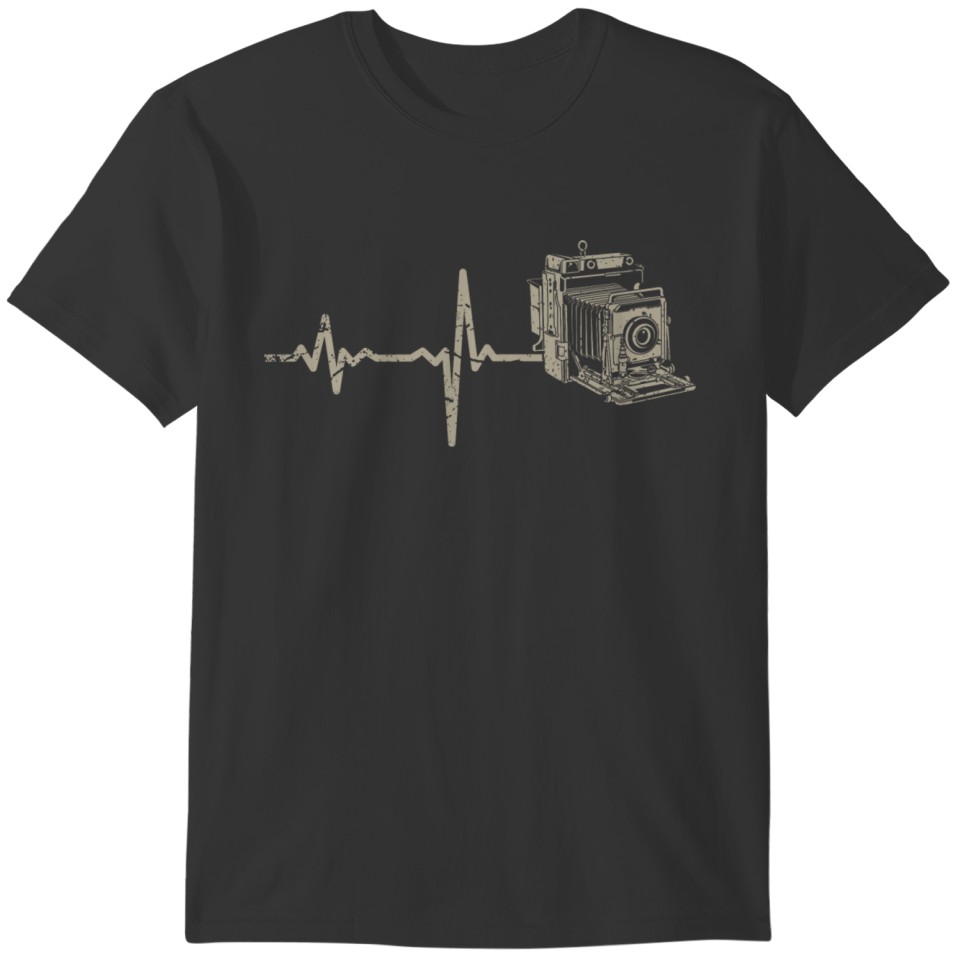 gift heartbeat film technology T-shirt