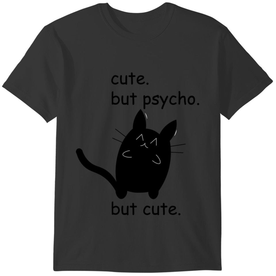 Cute black cat gift idea present T-shirt
