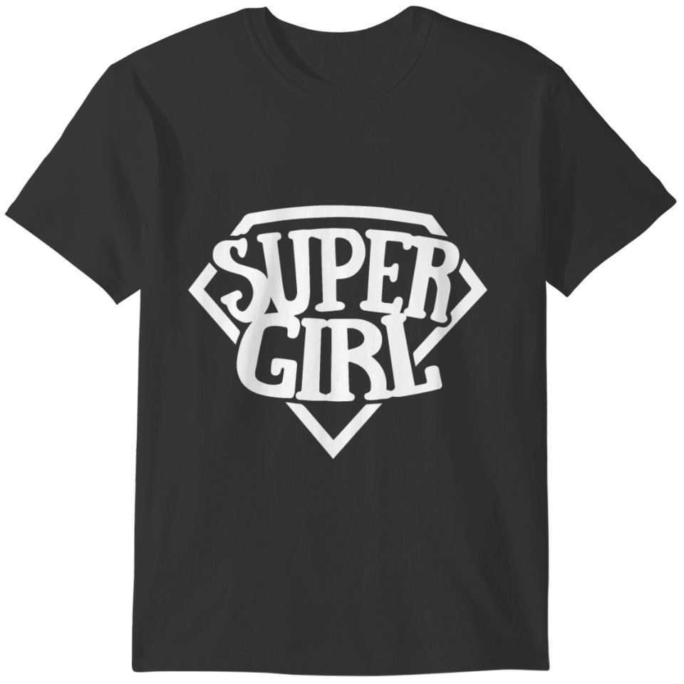 Super girl gift for girl or family costume T-shirt