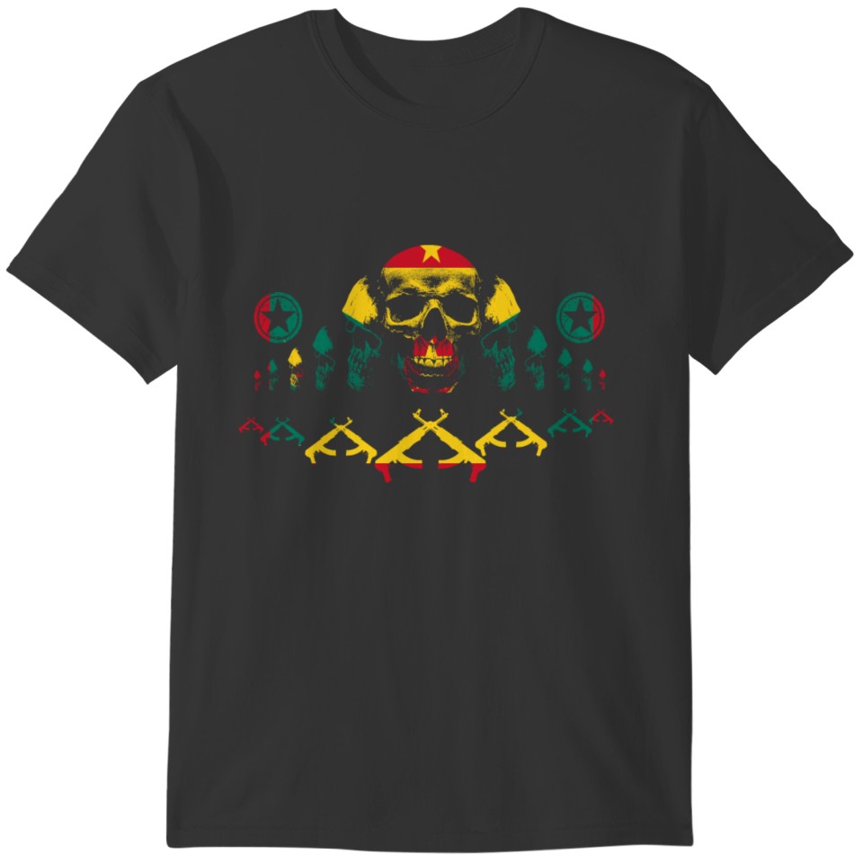 Army skull militaer stolz heimat 01 Grenada png T-shirt